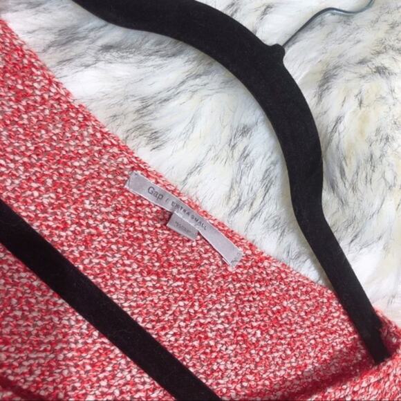 Gap orange & white knit pullover sweater xs - Picture 5 of 8